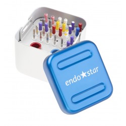 Endostar ENDObox – z 28 pilnikami Endostar w tym z systemem Endostar E3 Azure: Basic, Small, Big