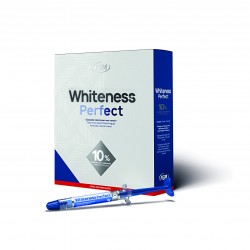 Whiteness Perfect 10% Kit zestaw do wybielania nakładkowego z 10% nadtlenkiem karbamidu do nadzorowanego użytku domowego, 5 strz