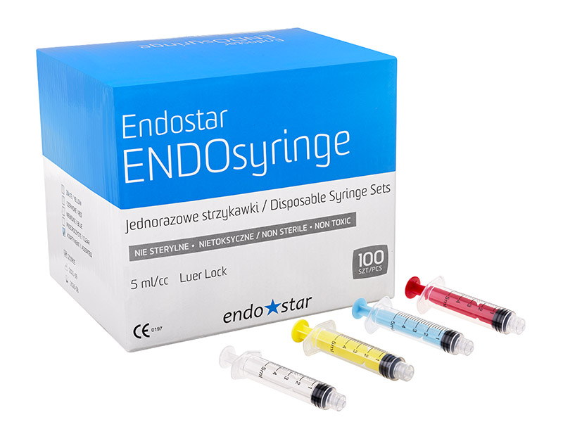 Grafika produktowa Endostar ENDOsyringe Małe strzykawki do irygacji